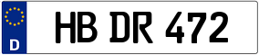 Truck License Plate